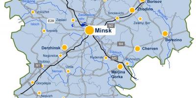 Minsk kat jeyografik Byelorisi